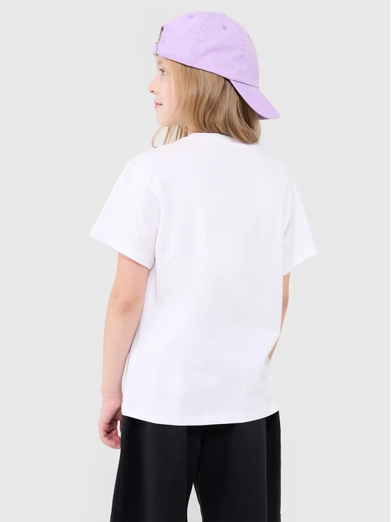 4F 4F T-shirt 4FJWMM00TTSHF2332-10S Bianco Regular Fit