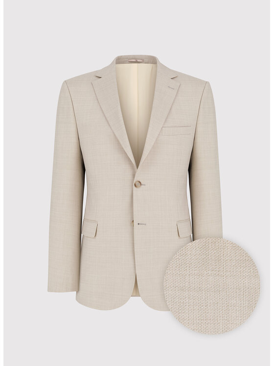 Pako Lorente Pako Lorente Marynarka P25SF-3G-034 Beżowy Slim Fit