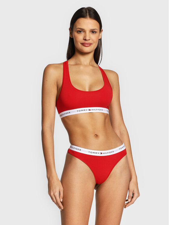 Tommy Hilfiger Tommy Hilfiger Stringi UW0UW03835 Sarkans