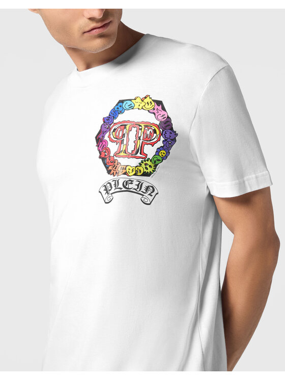 PHILIPP PLEIN PHILIPP PLEIN T-Shirt 21187 Biały Regular Fit