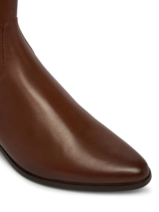 Tommy Hilfiger Tommy Hilfiger Stiefeletten Leather Ankle Boot W Zip FW0FW09921 Braun