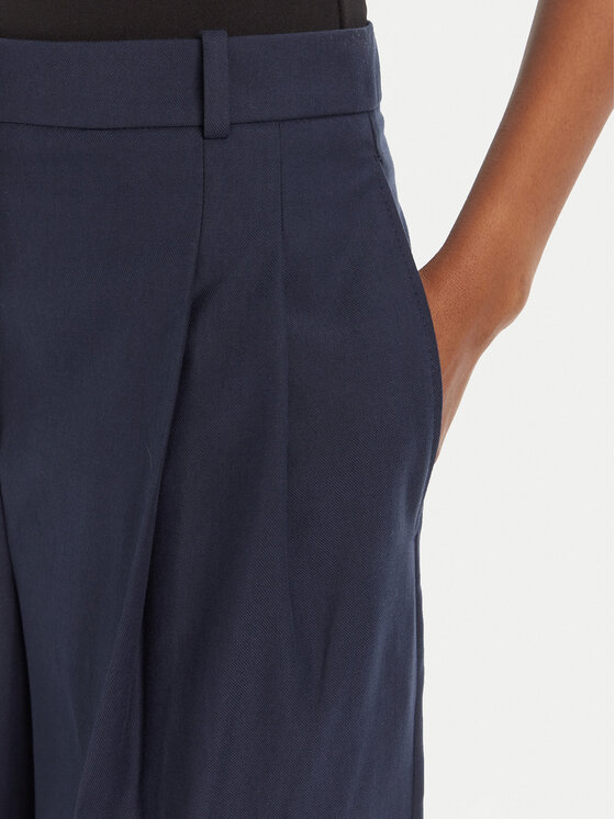 HUGO HUGO Spodnie materiałowe Harenau 50542606 Granatowy Relaxed Fit