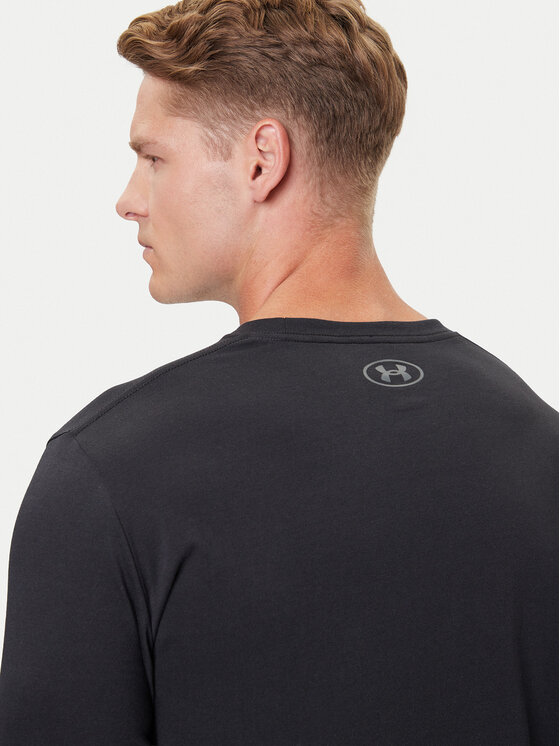 Under Armour Under Armour Majica dugih rukava Ua Sportstyle Left Chest 1329585 Crna Loose Fit