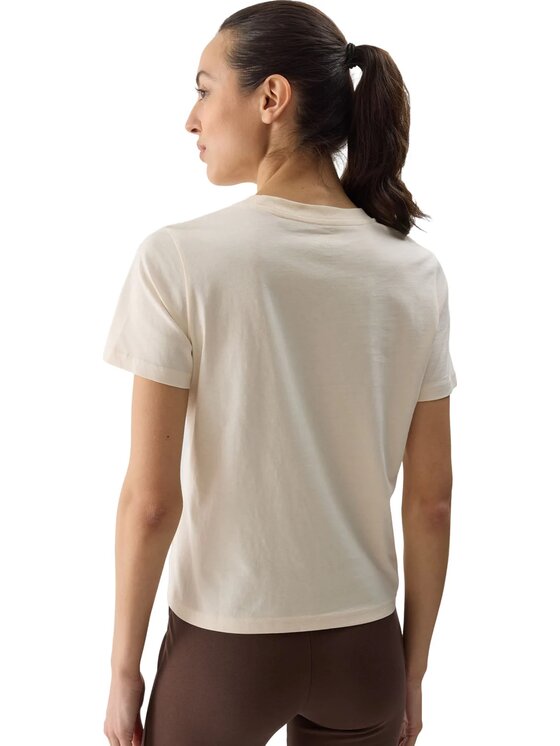 4F 4F T-shirt 4FWSS24TTSHF1354-12S-XS Bianco Regular Fit