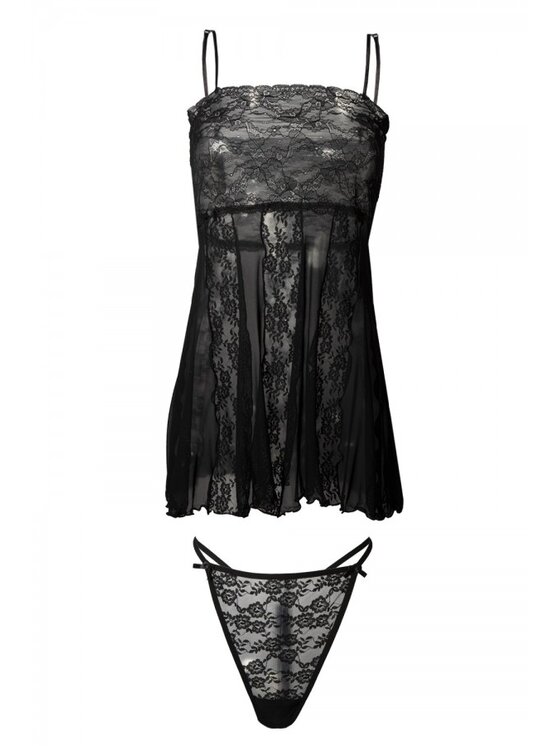 DKaren Lingerie DKaren Lingerie Komplet bielizny Ada Czarny Classic Fit