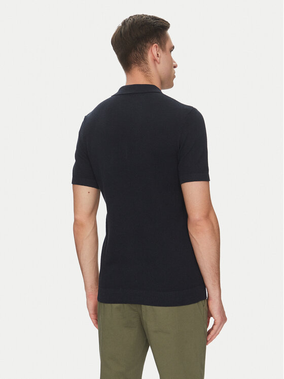 INDICODE INDICODE Polo Invorm 30-485 Granatowy Regular Fit