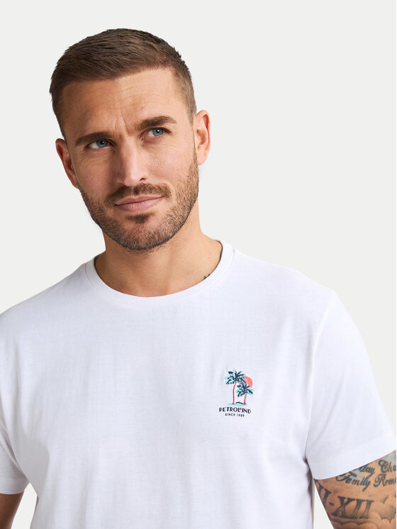 Petrol Industries Petrol Industries T-Shirt M-1050-TSR644 Λευκό Regular Fit
