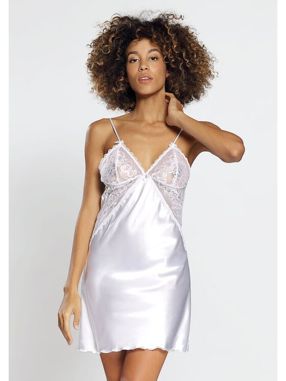 DKaren Lingerie DKaren Lingerie Halka Adelaide Biały Classic Fit