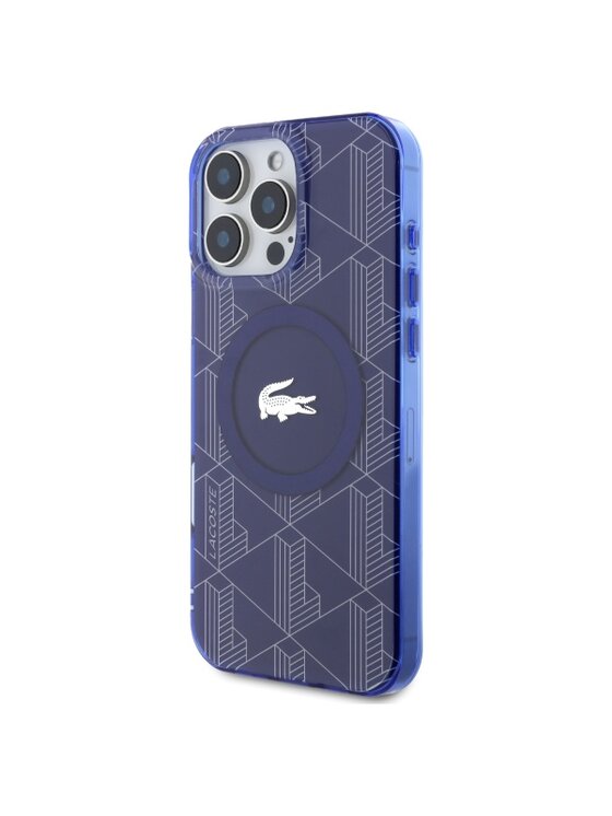 Lacoste Lacoste Etui na telefon iPhone 16 Pro Max Granatowy