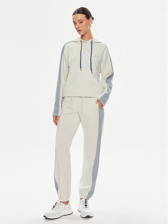 Max Mara Leisure Max Mara Leisure Spodnie dresowe Markus 2416781038 Écru Regular Fit