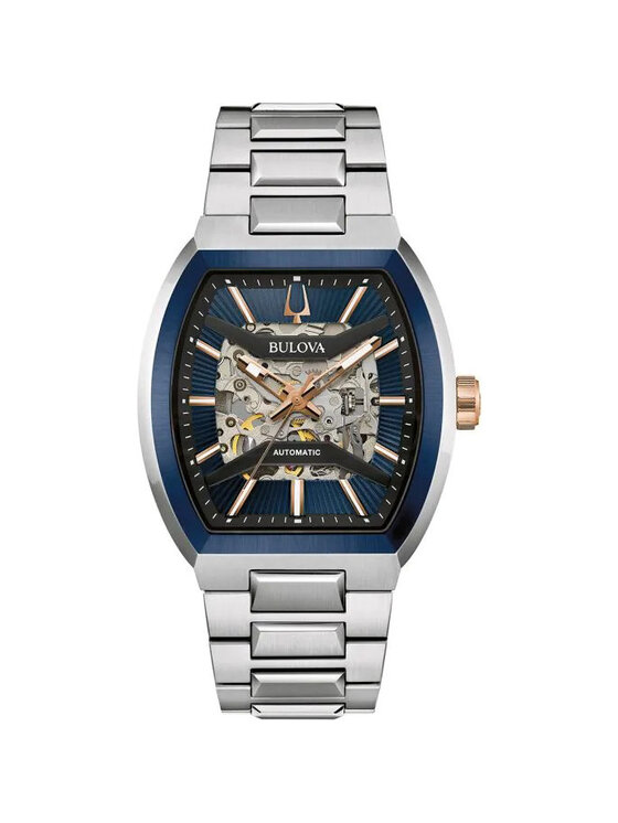 Bulova Bulova Zegarek 98A319 Srebrny