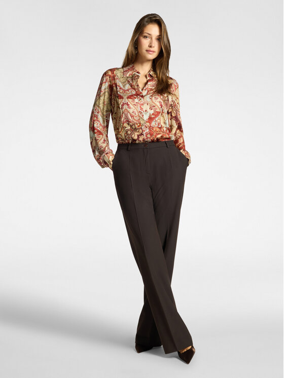 Elena Mirò Elena Mirò Koszula 5042P000369N001 Czerwony Regular Fit