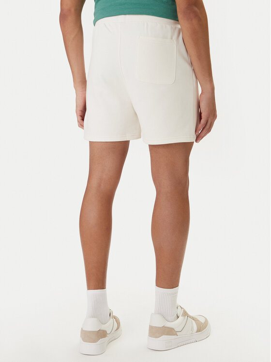 Tommy Jeans Tommy Jeans Športne kratke hlače Contrast Linear DM0DM22697 Bela Regular Fit