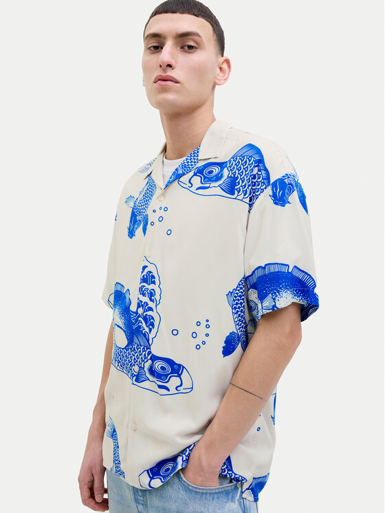Jack&Jones Jack&Jones Košeľa Jeff 12268465 Modrá Relaxed Fit