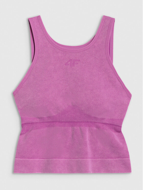 4F 4F Koszulka techniczna YOGA Różowy Slim Fit