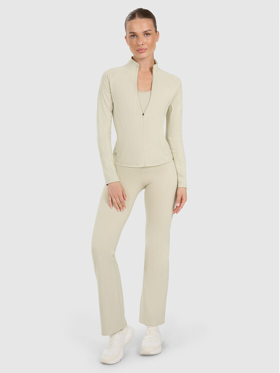 4F 4F Bluza MULTI ACTIVE Beżowy Slim Fit