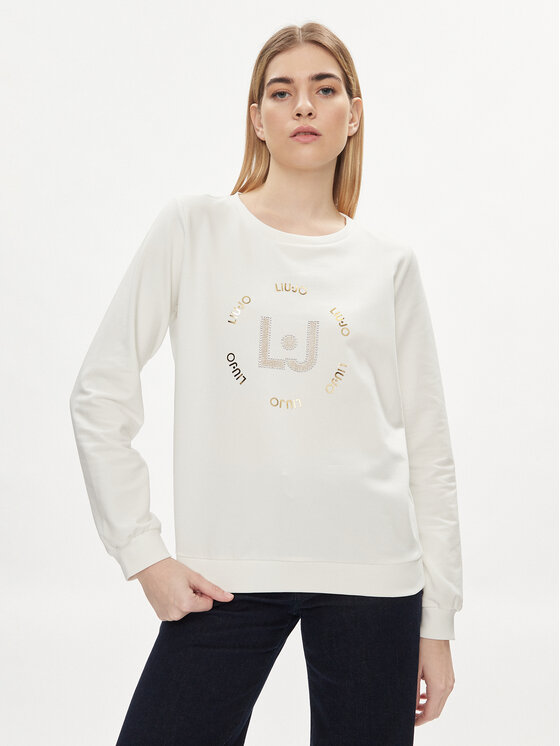Liu Jo Liu Jo Світшот TA4225 FS090 Écru Regular Fit