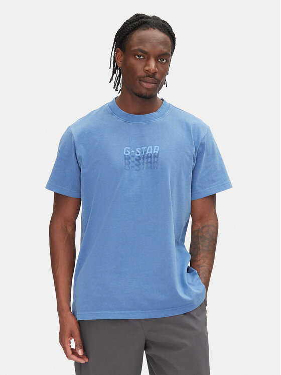 G-Star Raw G-Star Raw Póló Multi Logo D26049-C756 Kék Loose Fit