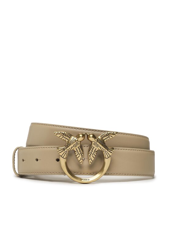 PINKO Pinko Дамски колан Love Berry H3 Belt PE 23 PLT01 100125 A0F1 Бежов
