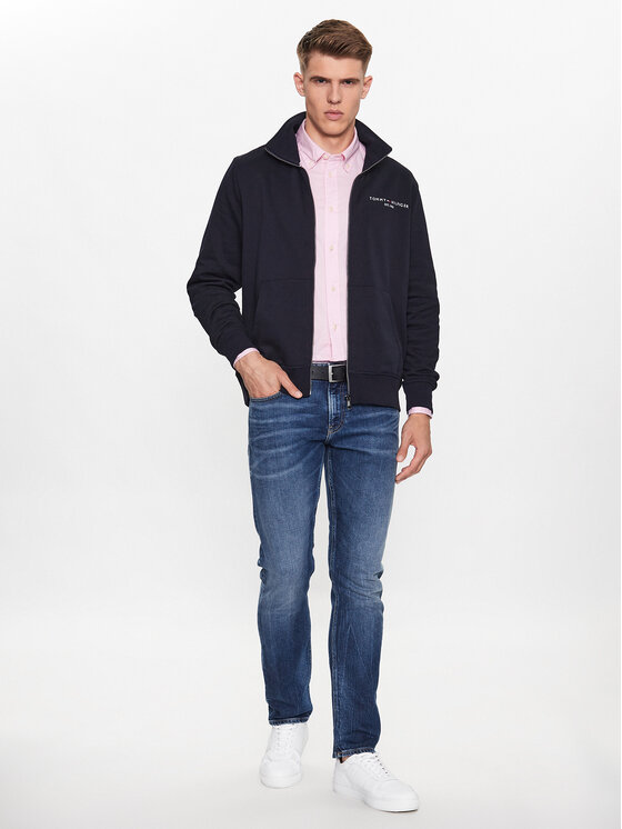 Tommy Hilfiger Tommy Hilfiger Pluus Logo MW0MW29327 Tumesinine Regular Fit