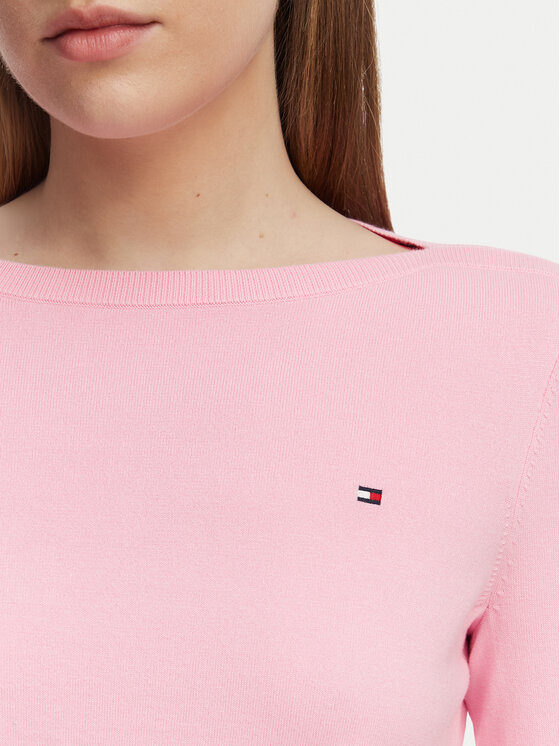 Tommy Hilfiger Tommy Hilfiger Megztinis WW0WW40099 Šviesiai rožinė Regular Fit