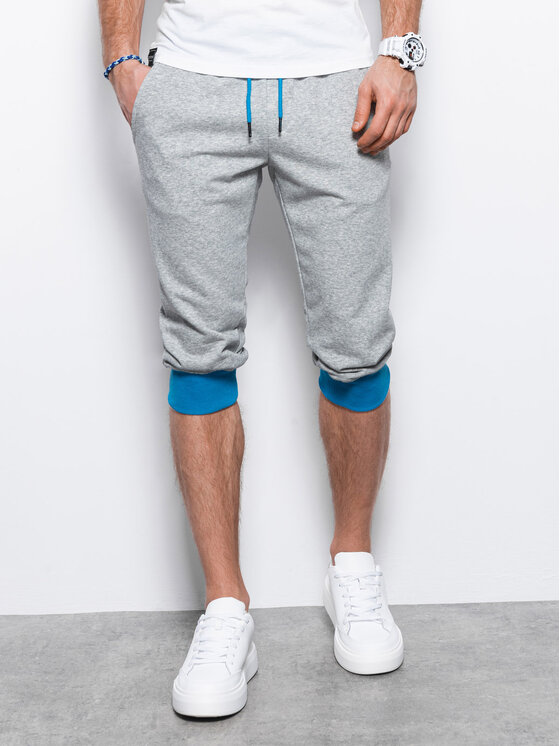 Ombre Ombre Sportovní kraťasy P29 Šedá Regular Fit