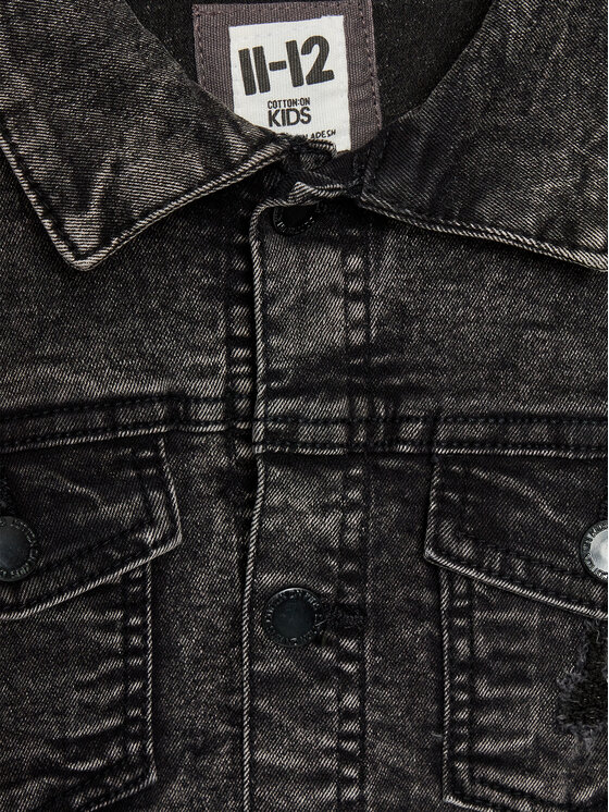 Cotton On Kids Cotton On Kids Дънково яке 7343315 Черен Regular Fit