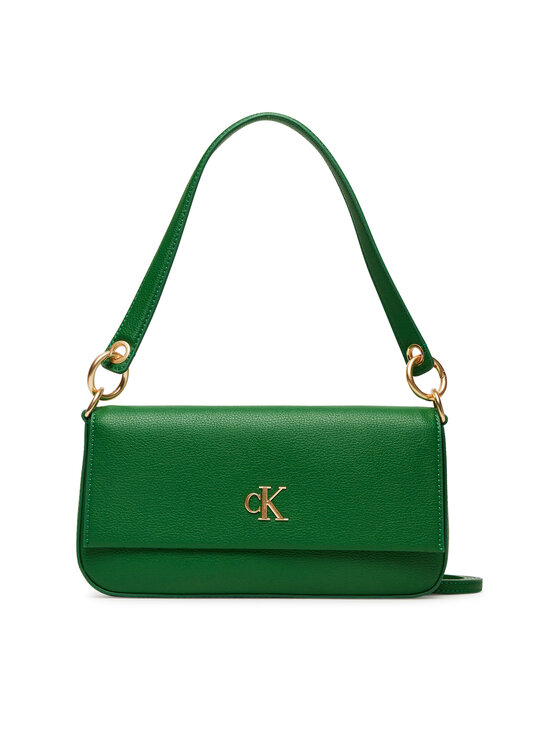 Geantă Calvin Klein Minimal Monogram Shoulder Pouch LV04K3161G Verde