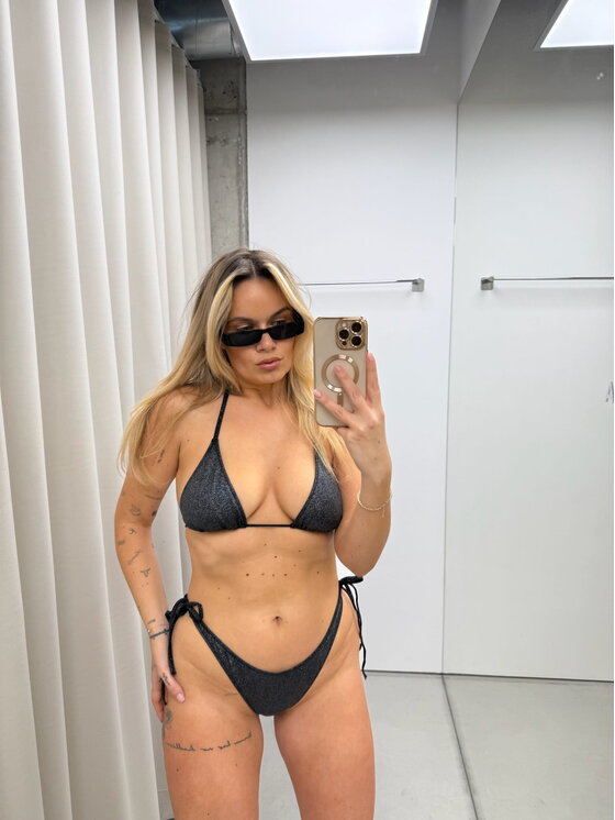 Magda Matyja Magda Matyja Dół od bikini NAOMI SHINE BOTTOM Srebrny