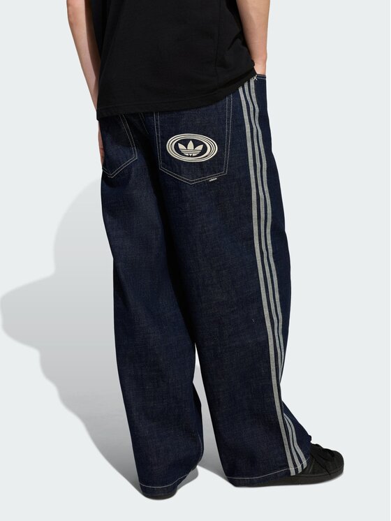 adidas adidas Jeansy 159463 Granatowy Loose Fit