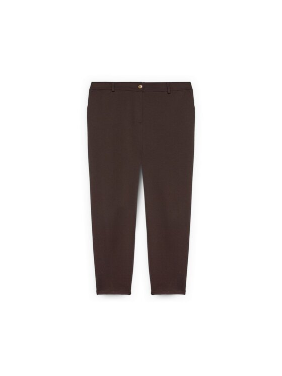 Fiorella Rubino Fiorella Rubino Pantaloni di tessuto P853L002424N022 Marrone Regular Fit
