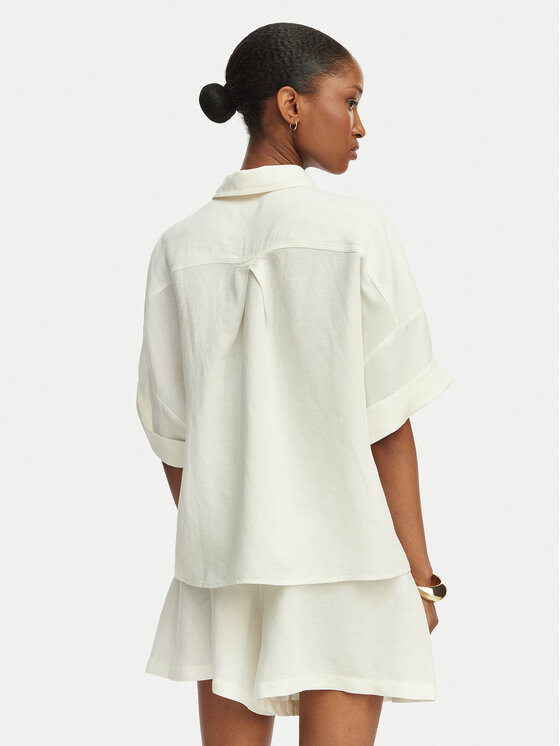 BOSS BOSS Srajca C_Bisenas 50559261 Kremna Regular Fit