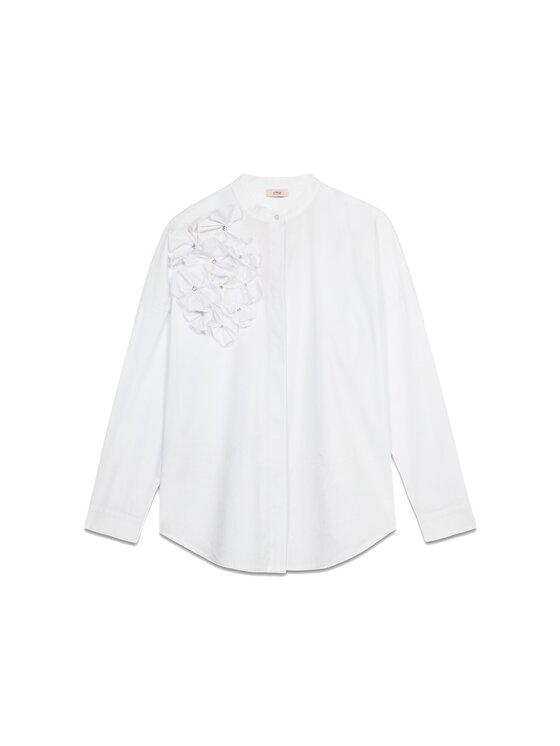 Oltre Oltre Camicia 5183J000731N011 Bianco Over Fit