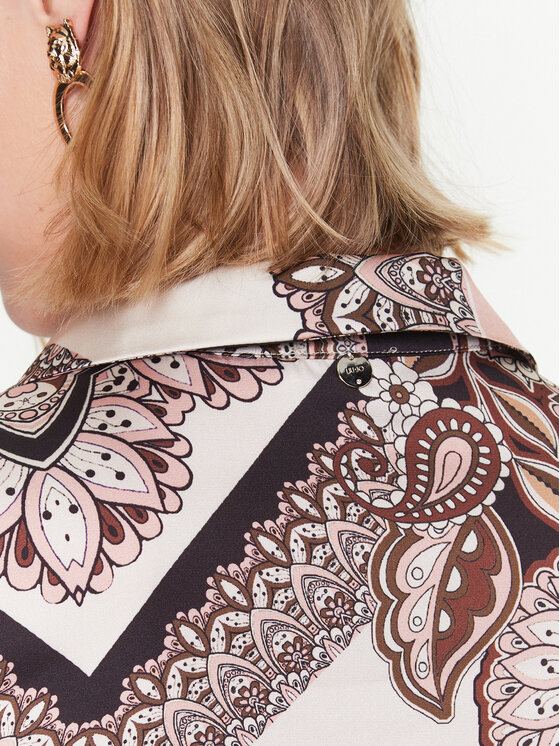 Liu Jo Liu Jo Φόρεμα πουκάμισο WA3028 T3450 Μπεζ Regular Fit