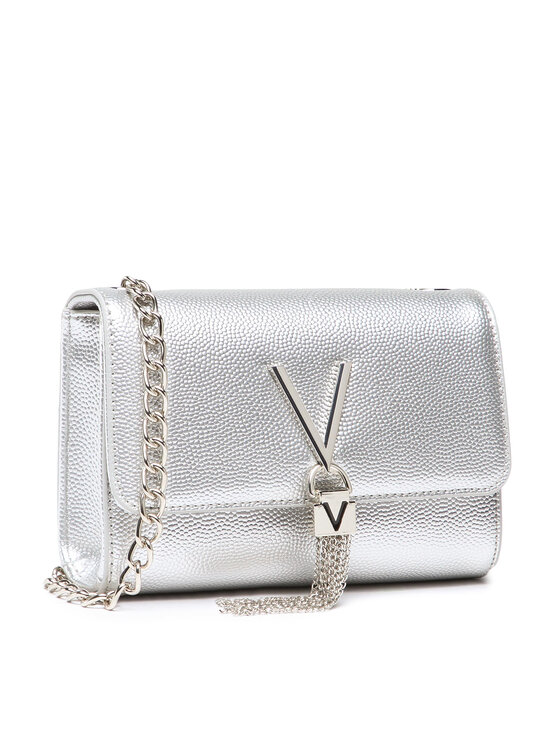 Valentino Valentino Ročna torba Divina VBS1R403G Srebrna