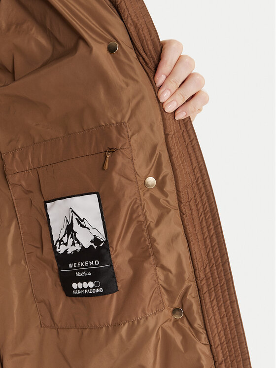 Weekend Max Mara Weekend Max Mara Zimski plašč Newbembo 2525496072 Rjava Relaxed Fit