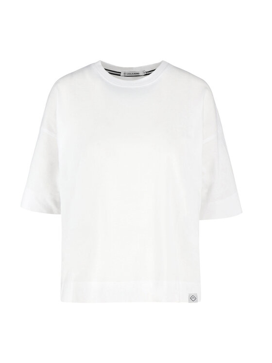 Volcano Volcano T-Shirt T-FLAME Biały Regular Fit