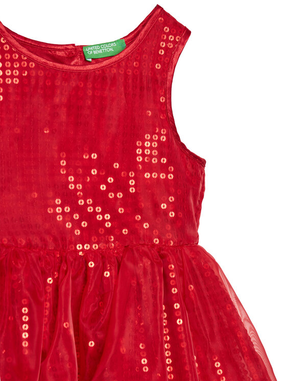 United Colors Of Benetton United Colors Of Benetton Kasdieninė suknelė 42R4GV01Z Raudona Regular Fit