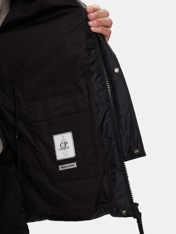 C.P. Company C.P. Company Vatovaná bunda 19CMOW184A110467A Čierna Regular Fit