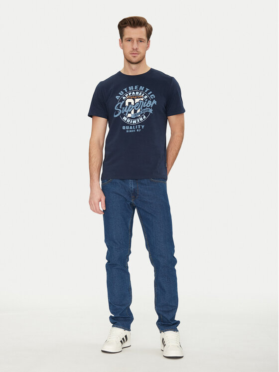 Blend Blend T-shirt 20717758 Tamnoplava Regular Fit