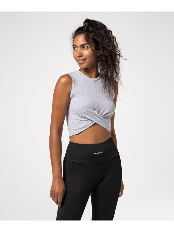 Carpatree Carpatree Top TopGaiaShort Szary Fitted Fit