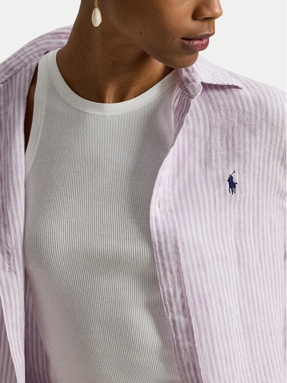 Polo Ralph Lauren Polo Ralph Lauren Πουκάμισο 211A96158006 Μωβ Classic Fit