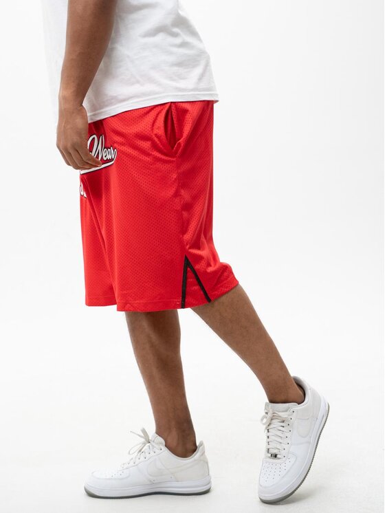 Jigga Wear Jigga Wear Szorty sportowe Krótkie Spodenki Dresowe Czerwone / Białe Jigga Wear Baseball S Czerwony Regular Fit