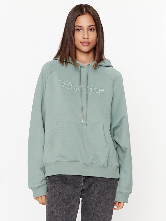 Wrangler Wrangler Світшот 112343095 Зелений Relaxed Fit