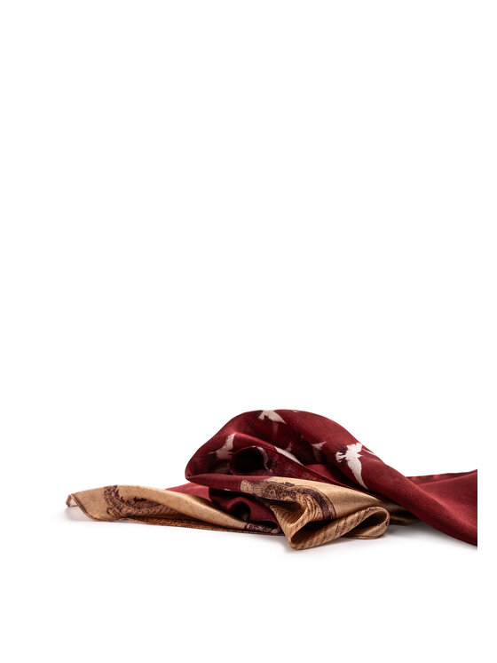 ALLORA BE UNIQUE ALLORA BE UNIQUE Scialle 100% silk Bordeaux