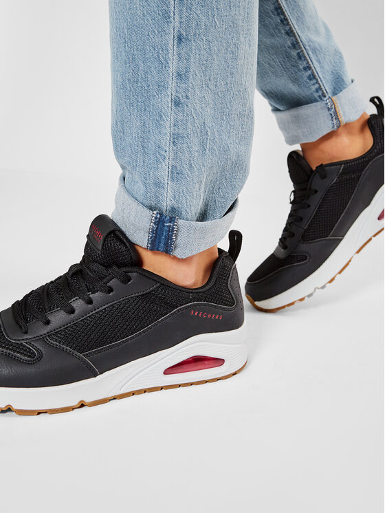 Skechers Skechers Sneakersy Fastime 237016/BKRD Czarny