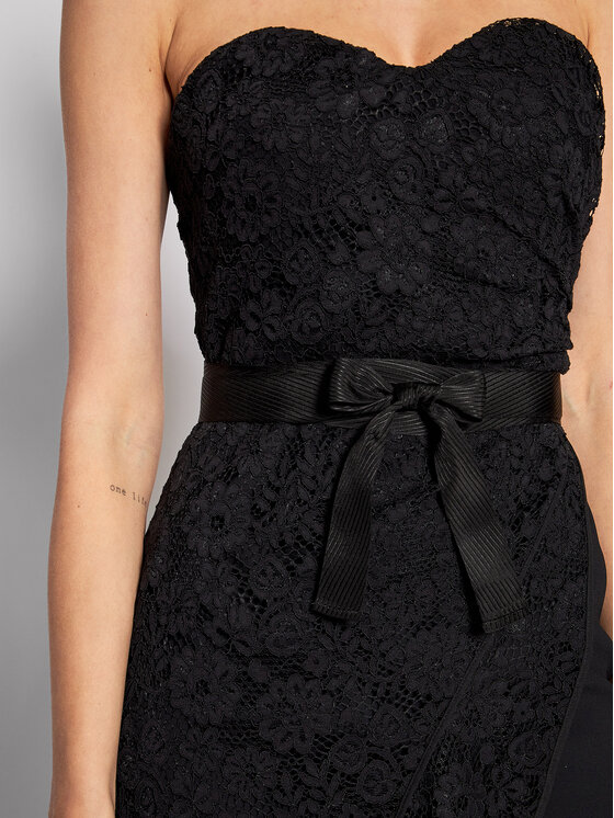PINKO Pinko Koktel haljina Lampone 20222 PSPG 1N13JF 7573 Crna Slim Fit