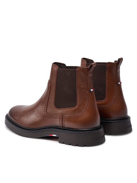 Tommy Hilfiger Tommy Hilfiger Chelsea cipele Comfort Lwt Lth Chelsea FM0FM05184 Smeđa