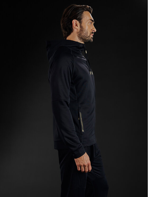 4F 4F Bluza techniczna GOLDEN WARRIOR Czarny Regular Fit