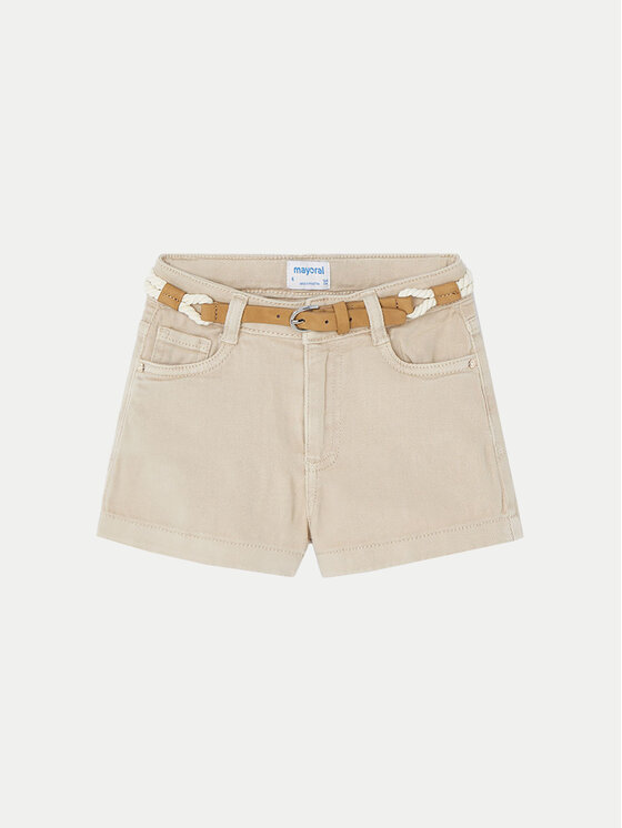 Mayoral Mayoral Шорти от плат 234 Бежов Regular Fit